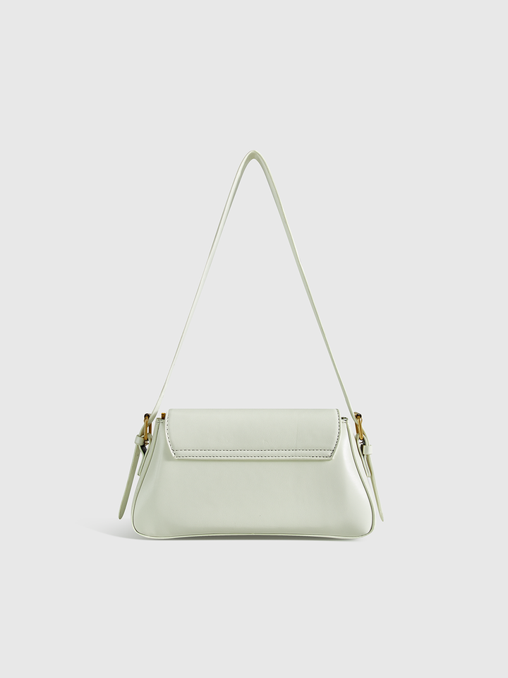 PU Leather Shoulder Bag with Flap