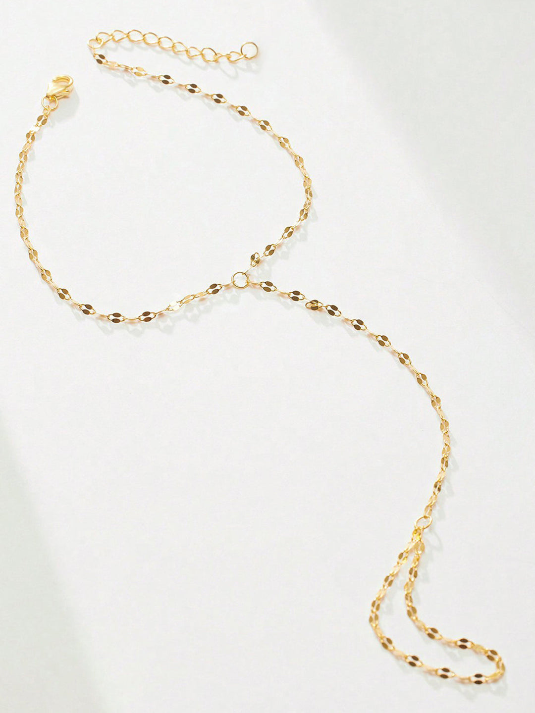 Golden Chain Finger Bracelet