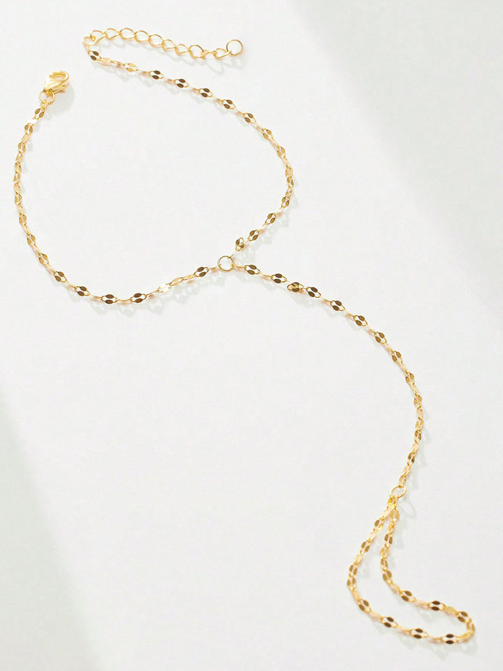 Golden Chain Finger Bracelet