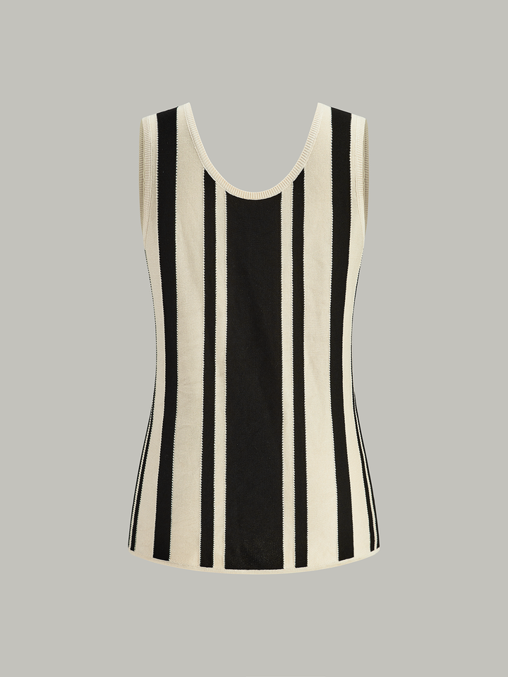 Striped Knit Tank Top