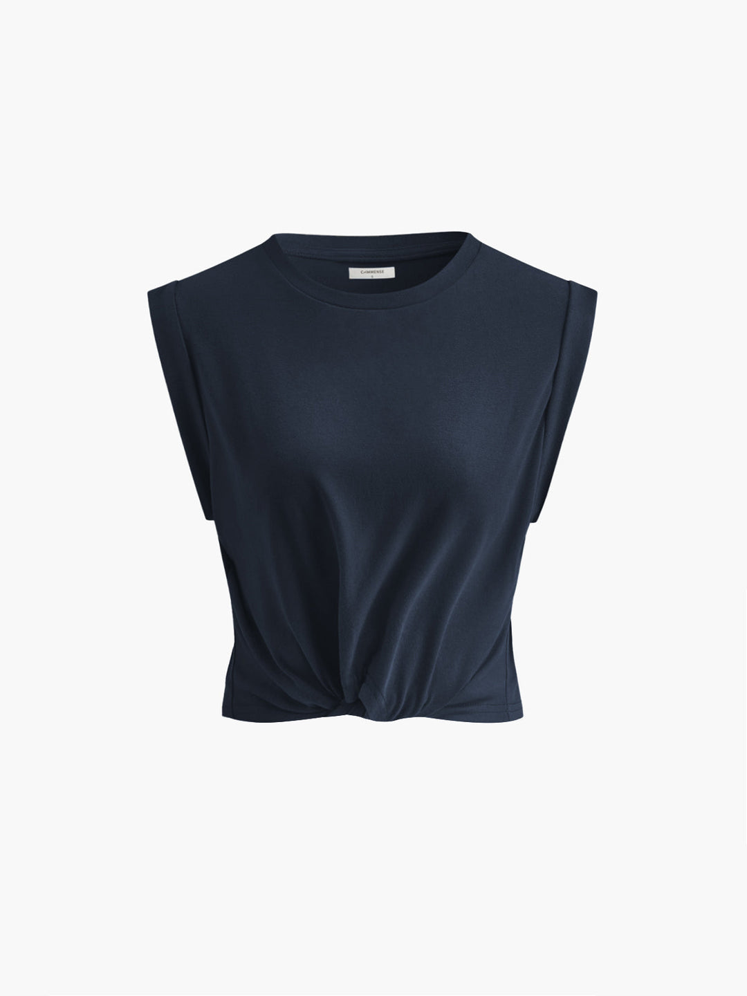 Cotton Knotted T-Shirt