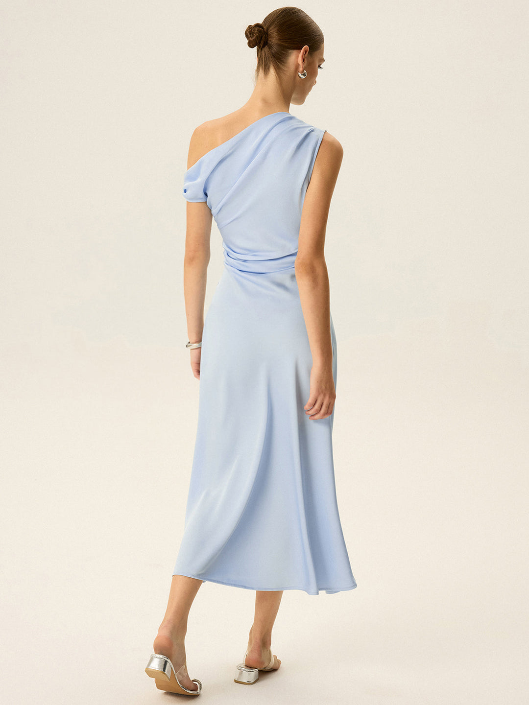 Off-shoulder Midi Dress