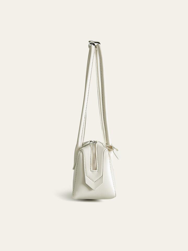 PU Leather Double Strap Shoulder Bag