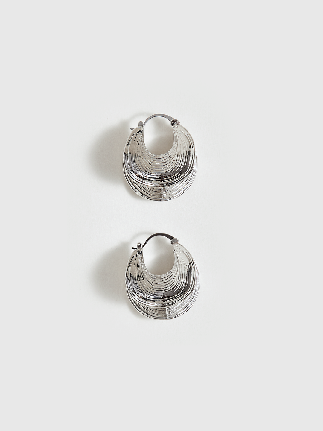Textured Hoop Earrings