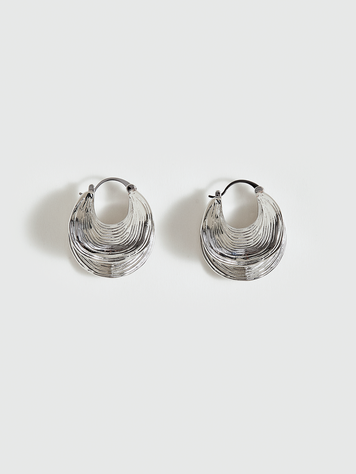 Textured Hoop Earrings