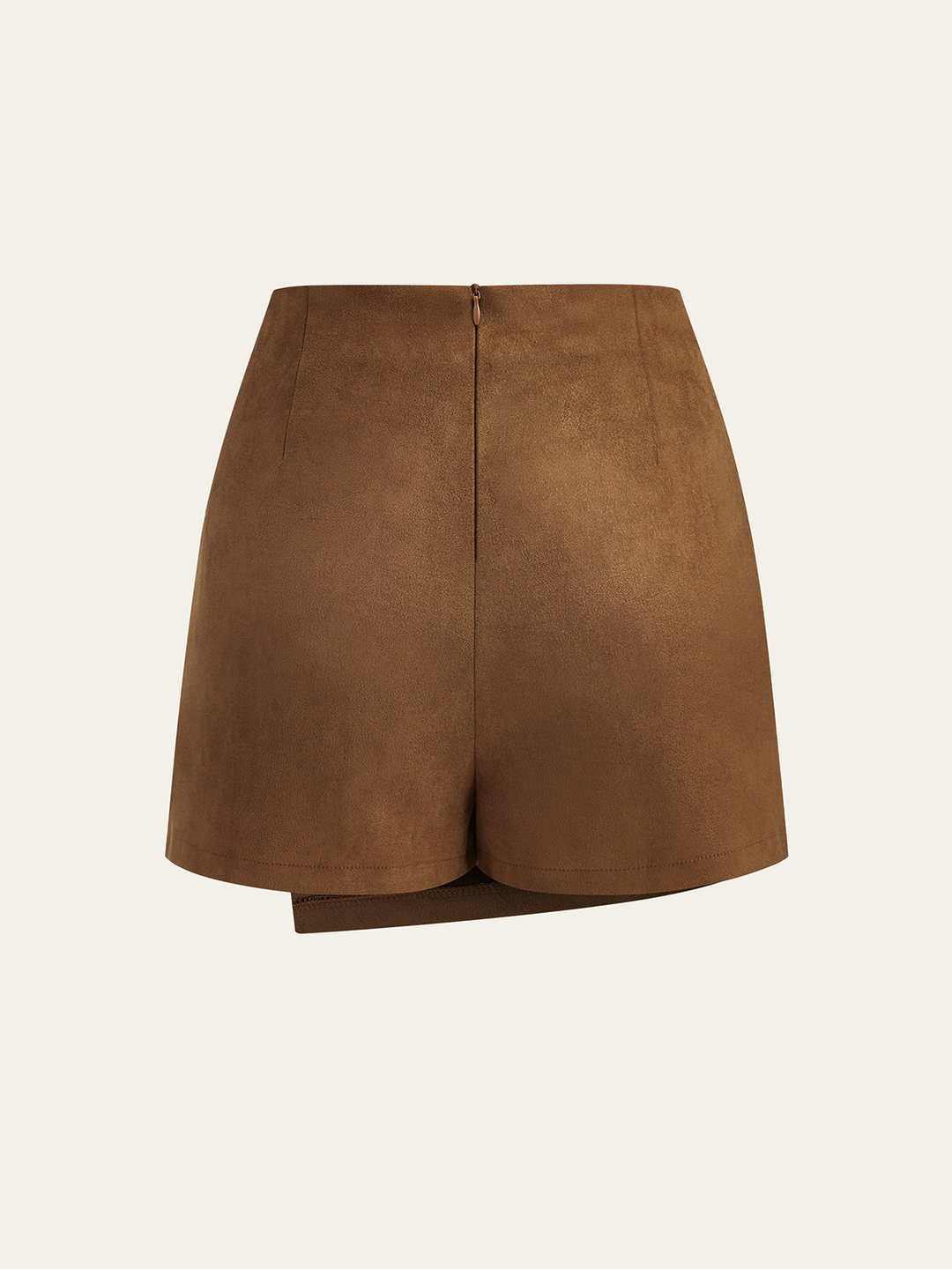 Suede Twist Mini Skirt