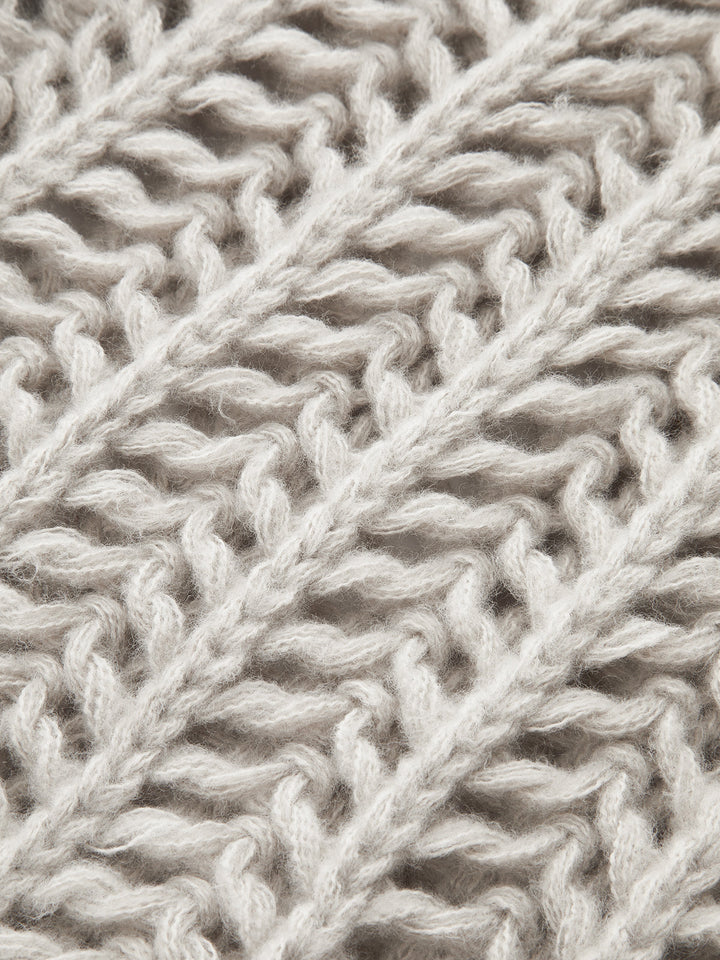 Metal Button Open-Knit Vest