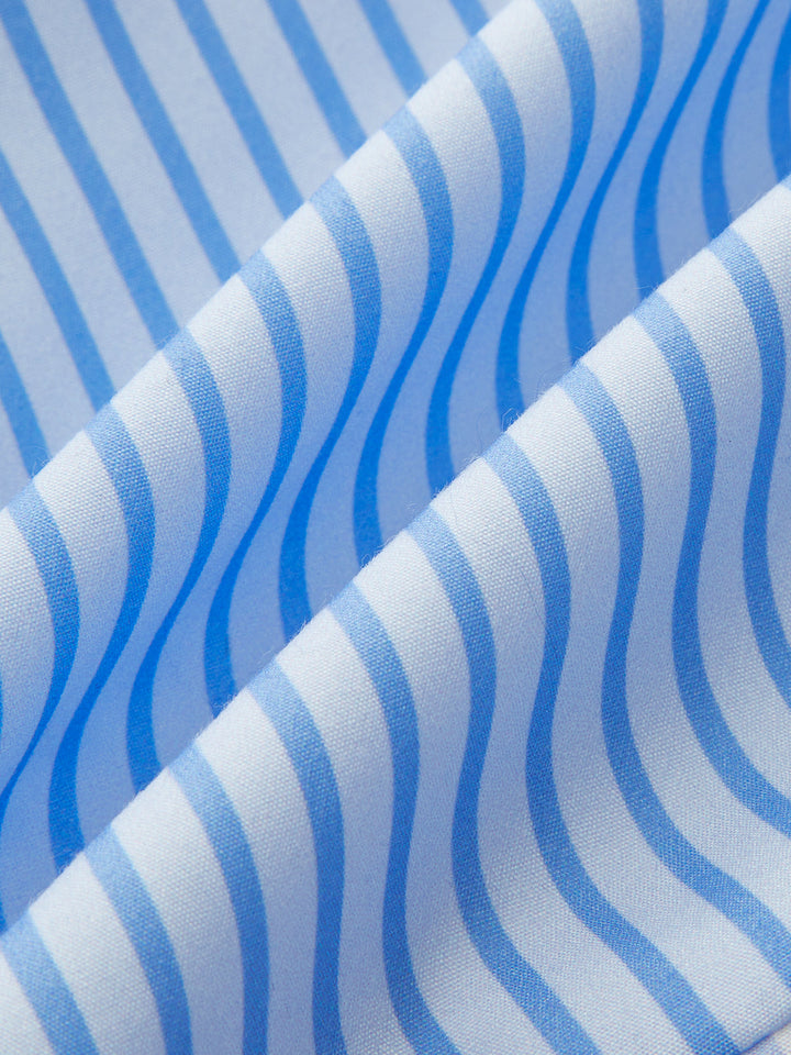 Metal Detail Striped Maxi Skirt