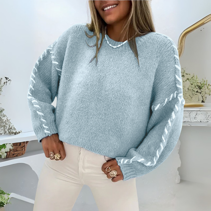Felicity – Comfy Long Sleeve Round Neck Sweater