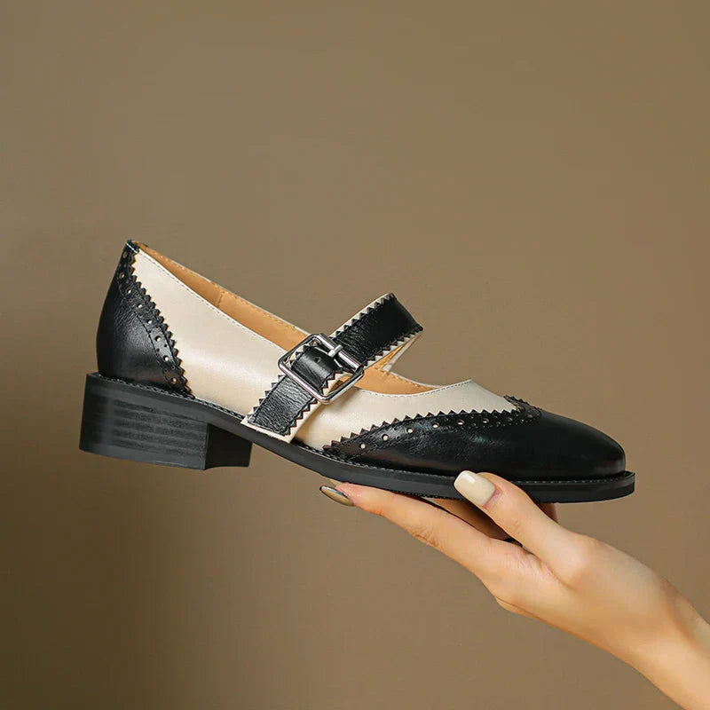 Ivora™ | Miana Leather Mary Janes