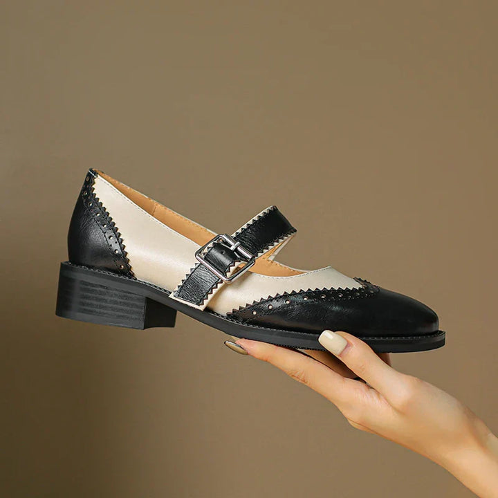 Ivora™ | Miana Leather Mary Janes