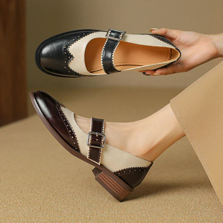 Ivora™ | Miana Leather Mary Janes