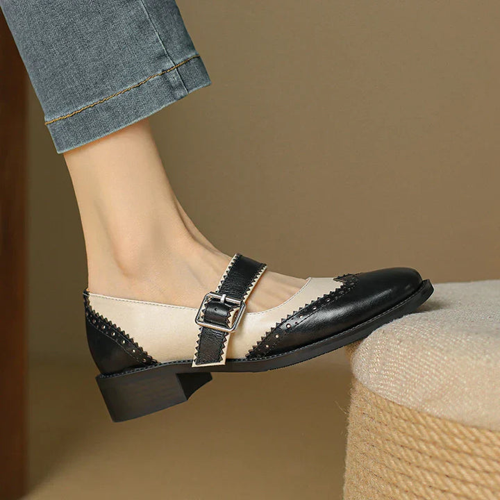Ivora™ | Miana Leather Mary Janes