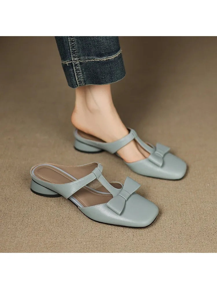 Ivora™ | Lina Square Toe Slippers