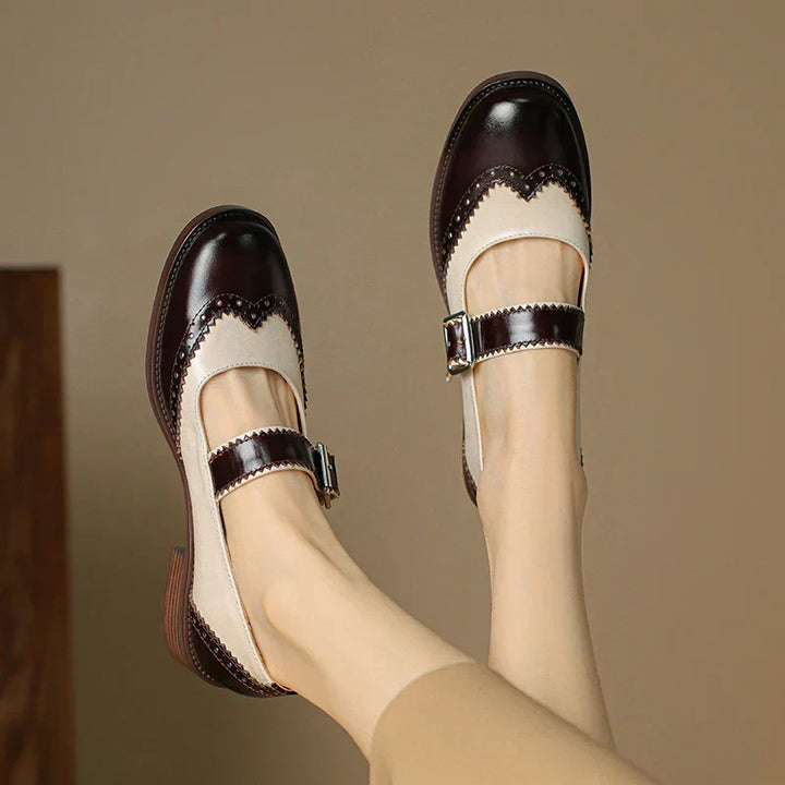 Ivora™ | Miana Leather Mary Janes