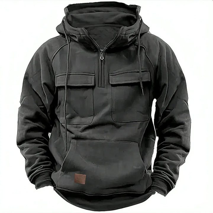 Adam – Hoodie with Zipper and Chest Pockets