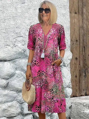 Harper | Vibrant Mid-Length Dress