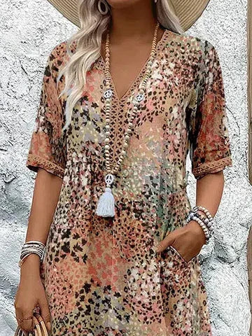 Harper | Vibrant Mid-Length Dress