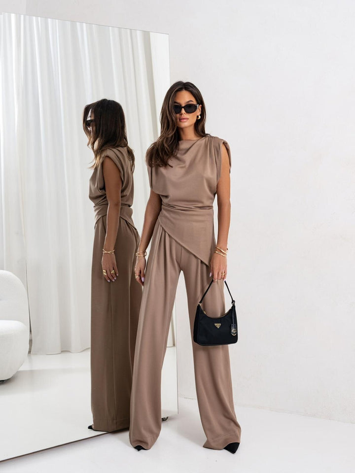 Arianna | Light Brown Comfy Two Piece Set