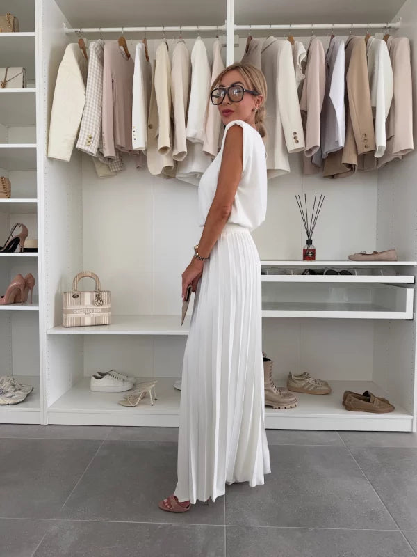 Jenna | Pleated Wide Leg Set